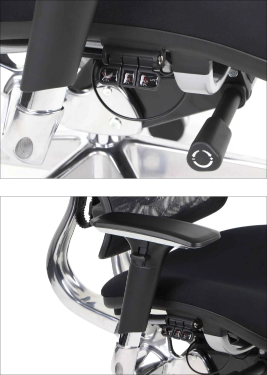 Fotel Obrotowy ERGONEW S82 siedzisko materiałowe