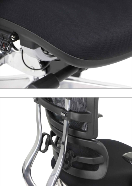Fotel Obrotowy ERGONEW S82 siedzisko materiałowe