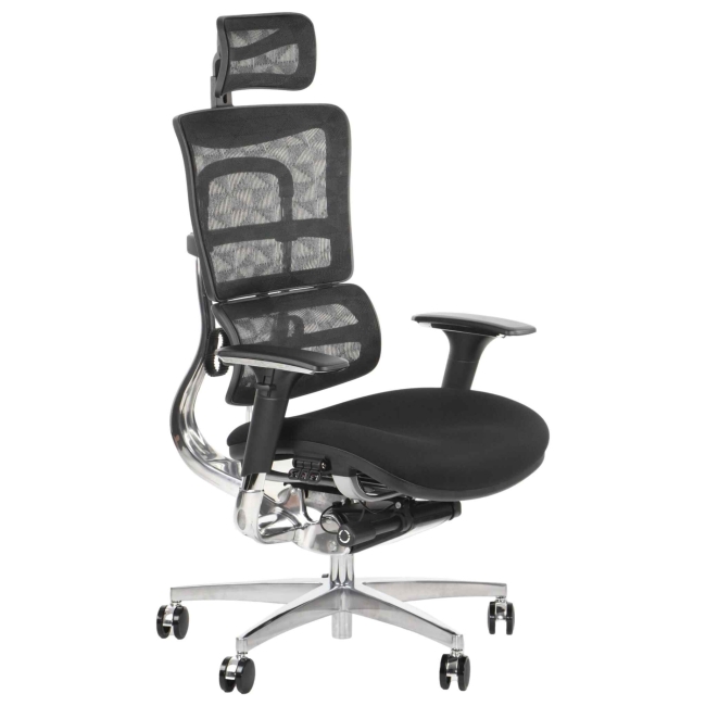 Fotel Obrotowy ERGONEW S82 siedzisko materiałowe