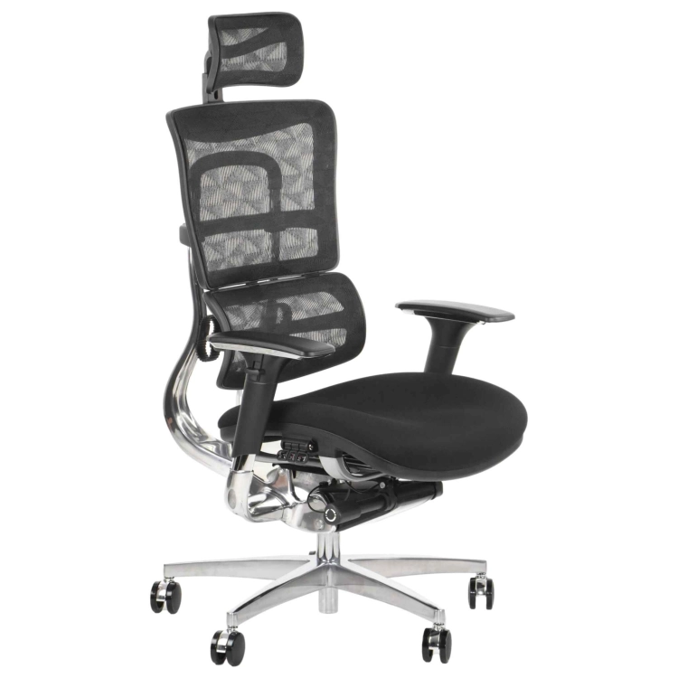 Fotel Obrotowy ERGONEW S82 siedzisko materiałowe