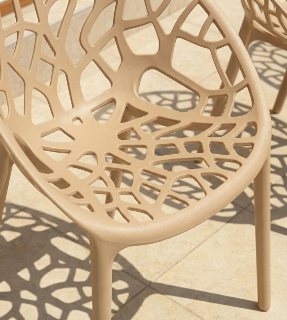 Krzesło ogrodowe LUPE beżowe