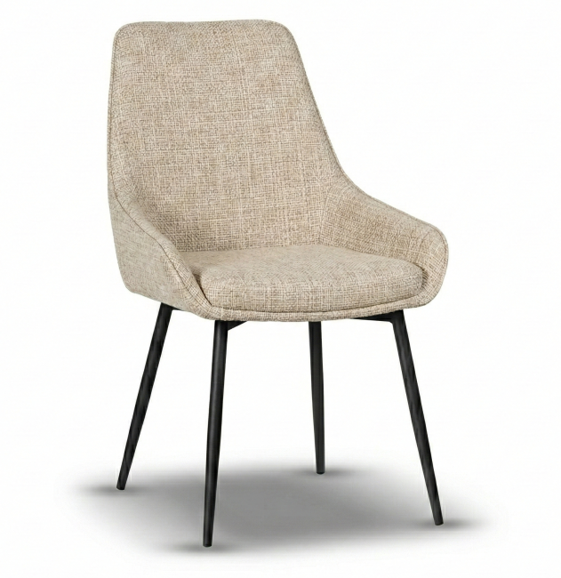 Krzesło tapicerowane RINO noga czarna