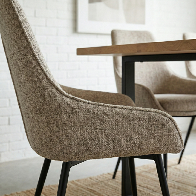 Krzesło tapicerowane RINO noga czarna