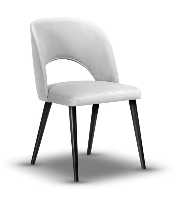 krzesło muszelka ZOYA noga drewniana