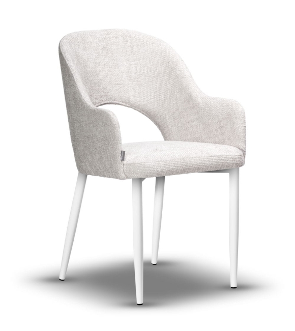 krzesło z podłokietnikiem ZOYA-2 noga biała