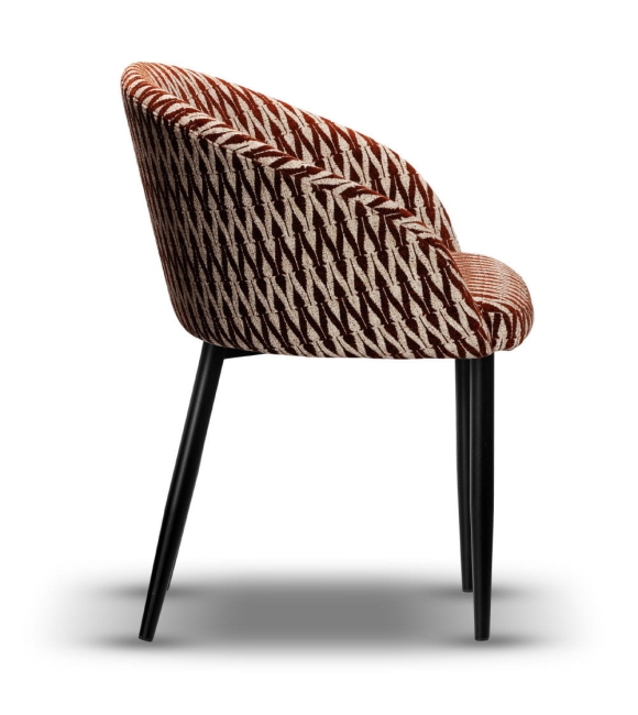 Krzesło Tapicerowane FLOW noga czarna