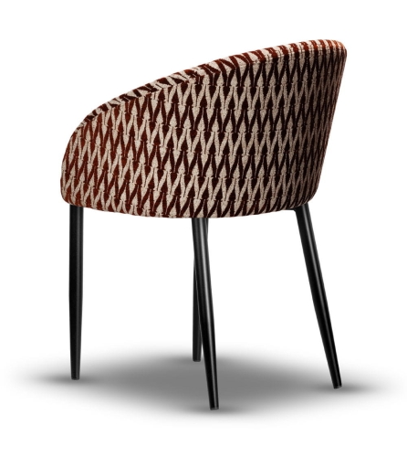 Krzesło Tapicerowane FLOW noga czarna