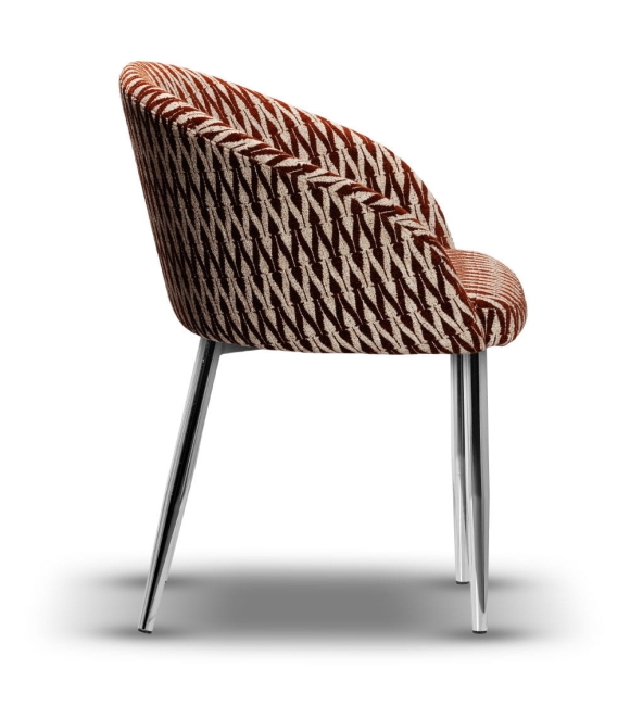 Krzesło Tapicerowane FLOW noga chrom