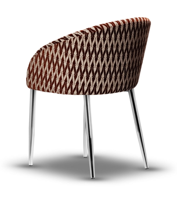 Krzesło Tapicerowane FLOW noga chrom