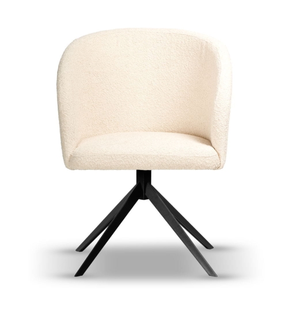 Krzesło Tapicerowane Obrotowe CARINE noga czarna slim