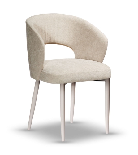 Krzesło Kubełkowe CARLO noga kaszmir