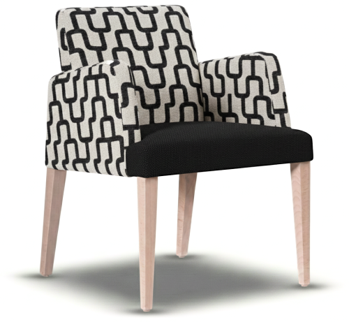 Fotel Tapicerowany MAGNUS noga drewniana