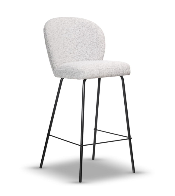 Hoker Tapicerowany RIO 75cm noga slim czarna