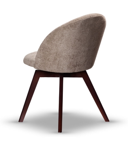 Krzesło Tapicerowane Obrotowe SOUL noga drewniana