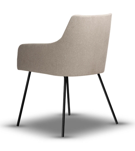 Krzesło Tapicerowane VIGO-2 z podłokietnikiem noga slim