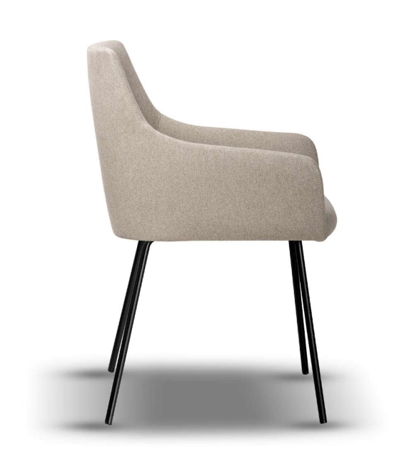 Krzesło Tapicerowane VIGO-2 z podłokietnikiem noga slim