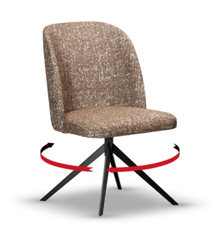 Krzesło Tapicerowane Obrotowe AMY noga slim