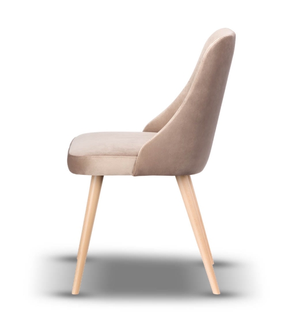 Krzesło Tapicerowane NATALIA noga drewniana