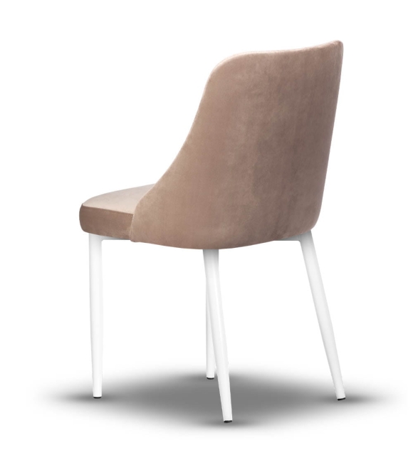 krzesło tapicerowane do salonu NATALIA noga biała