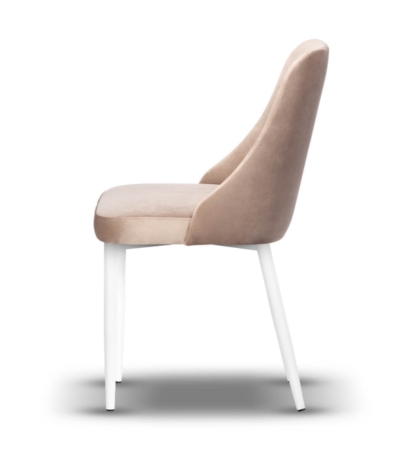 krzesło tapicerowane do salonu NATALIA noga biała