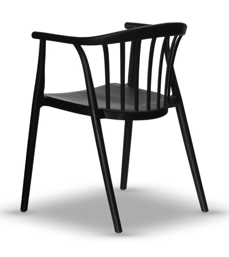 nowoczesne krzesło plastikowe RIVA czarny