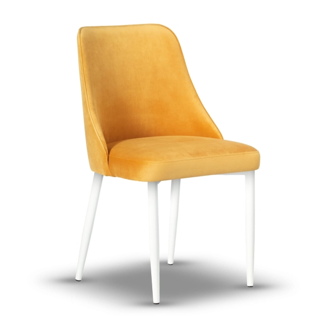 Krzesło Tapicerowane NATALIA noga biała