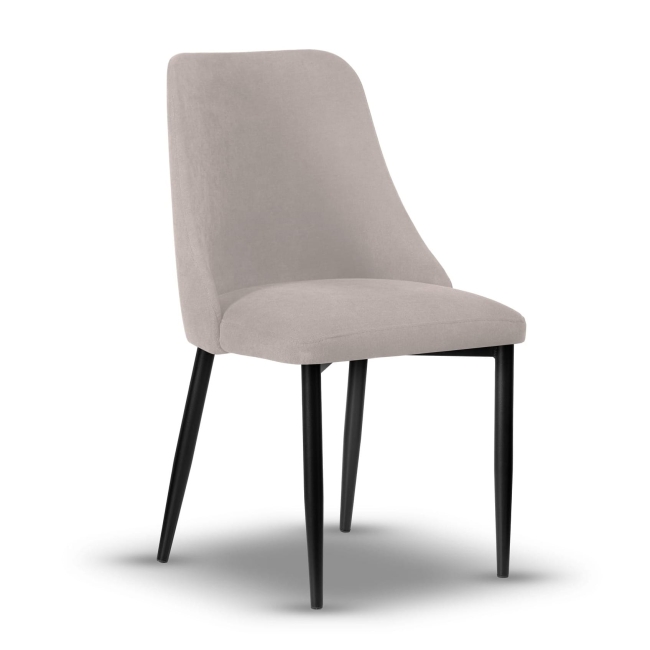 krzesło tapicerowane do salonu NATALIA noga czarna