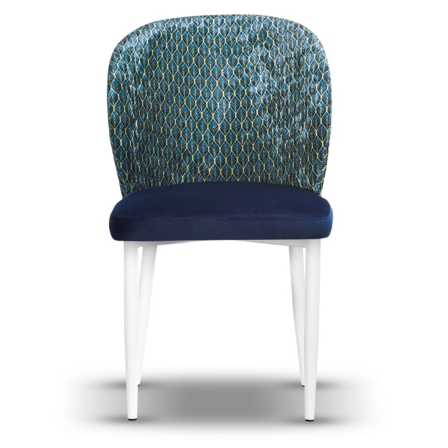 krzesło tapicerowane RIO noga biała