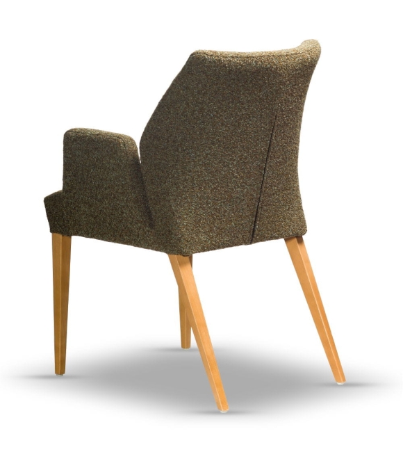 Krzesło Tapicerowane FOX-2 noga drewniana z podłokietnikiem