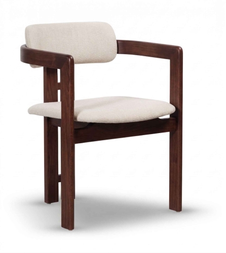 Krzesło Drewniane Tapicerowane LUGO-2 kolor orzech