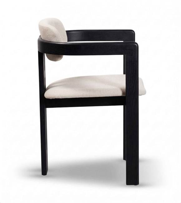 Krzesło Drewniane Tapicerowane LUGO-2 kolor czarny