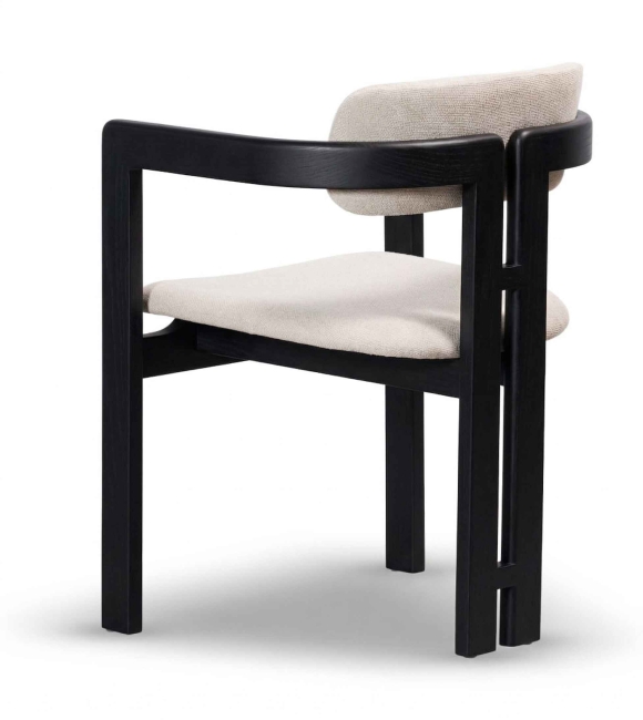 Krzesło Drewniane Tapicerowane LUGO-2 kolor czarny