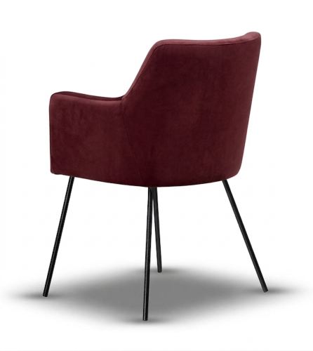 krzesło tapicerowane BARI noga cienka czarna