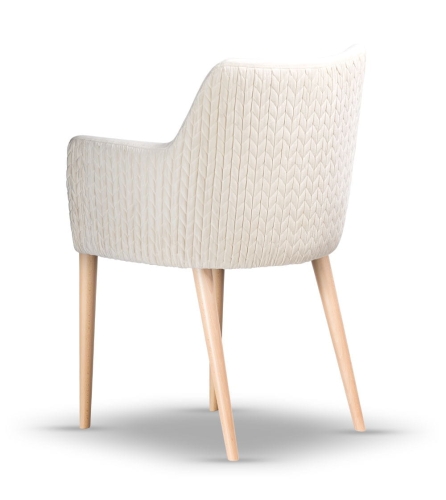 krzesło tapicerowane BARI noga drewniana