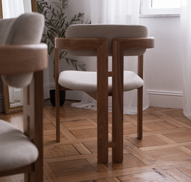 Krzesło Drewniane Tapicerowane LUGO-2