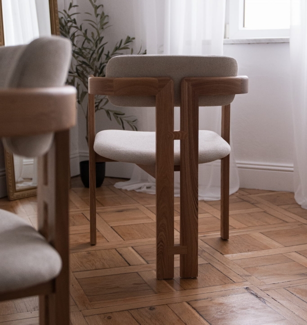 Krzesło Drewniane Tapicerowane LUGO-2 PLUS