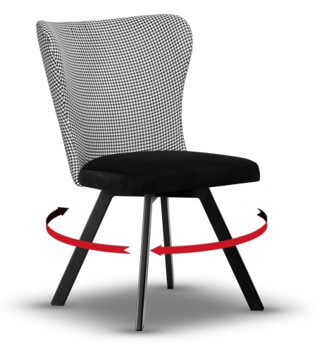 krzesło z obrotowym siedziskiem CLEO