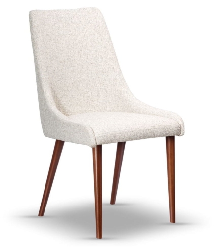 krzesło do salonu w stylu hampton FAREL noga drewniana