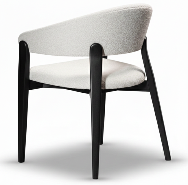 Krzesło Tapicerowane Hilton czarne