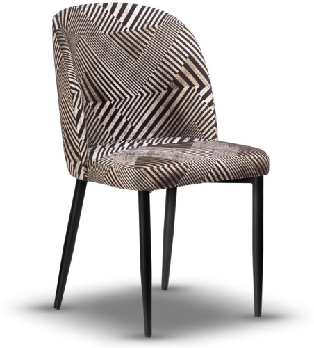krzesło tapicerowane AMY noga czarna
