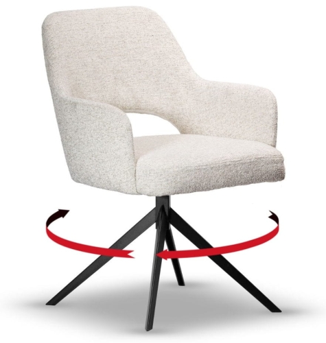 Krzesło Obrotowe Tapicerowane ALEX