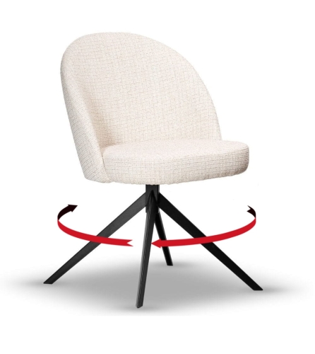 Krzesło Tapicerowane Obrotowe SOUL PLUS noga slim