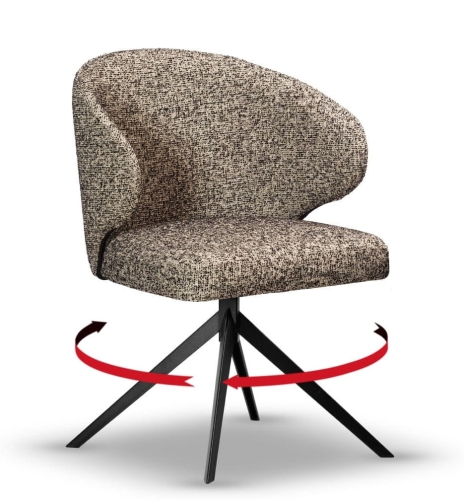 Krzesło Kubełkowe Obrotowe MOLLY noga slim