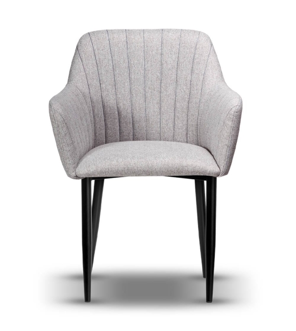 krzesło LAURA tapicerowane noga czarna