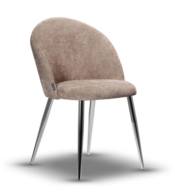 Krzesło Tapicerowane SOUL noga chrom