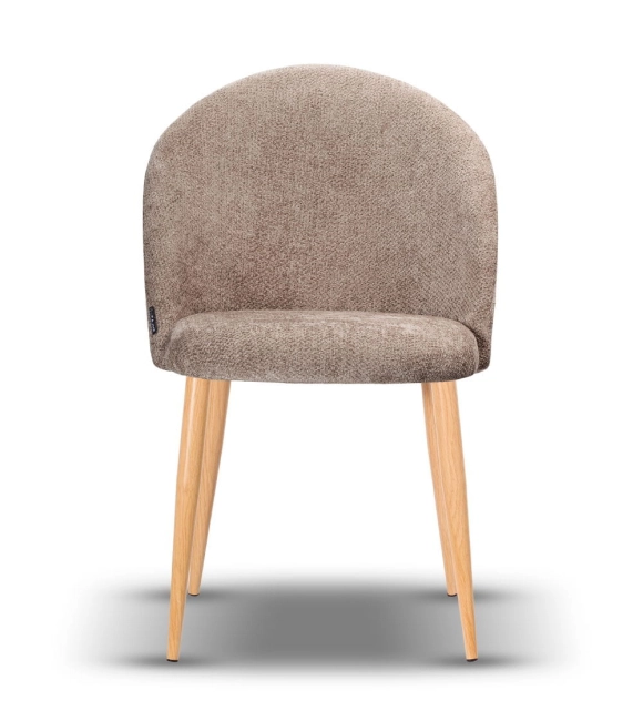 Krzesło Tapicerowane SOUL noga metal dąb