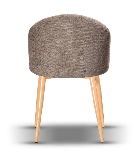 Krzesło Tapicerowane SOUL noga metal dąb
