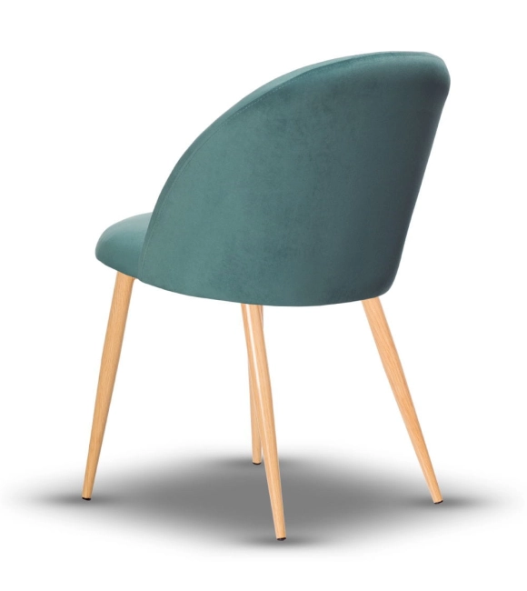 Krzesło Tapicerowane SOUL noga metal dąb