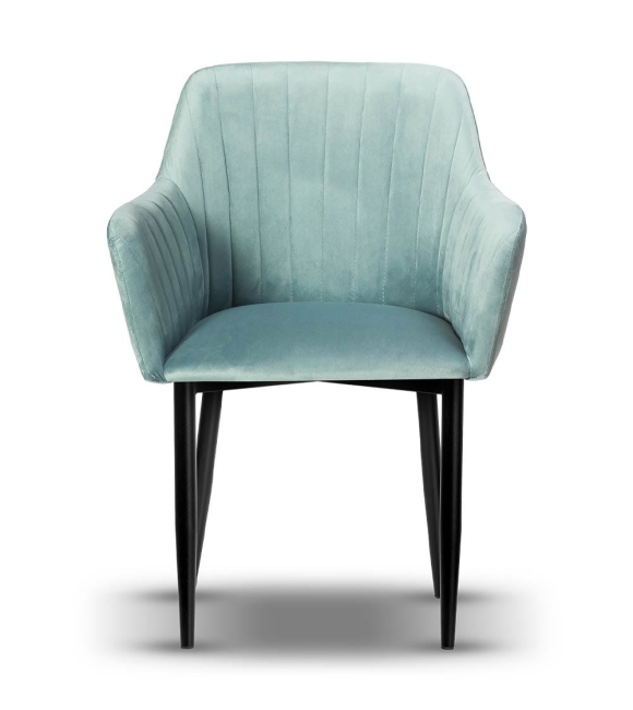 krzesło LAURA tapicerowane noga czarna