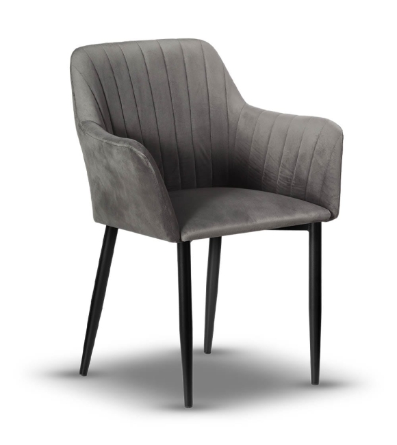 krzesło LAURA tapicerowane noga czarna